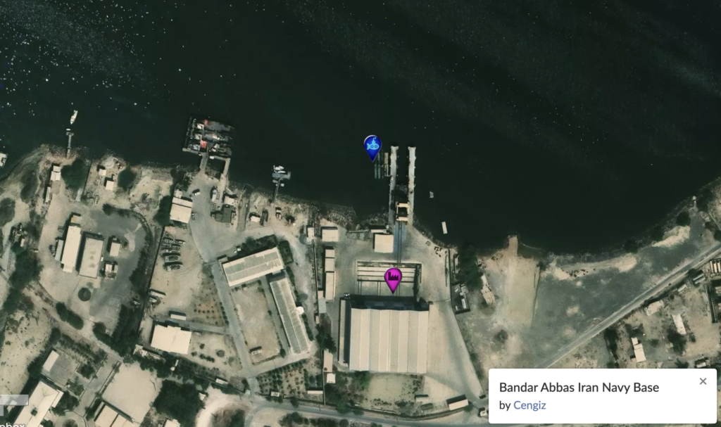 Site de construction des Ghadir à Bandar Abas